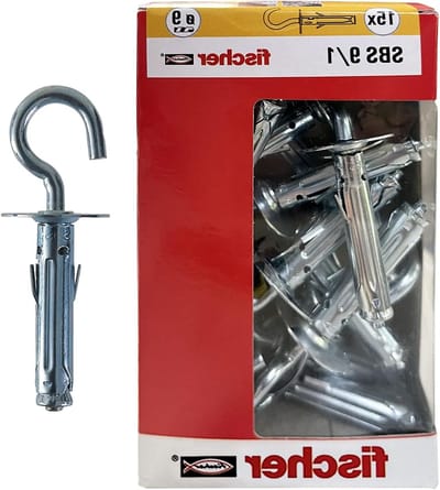 Metaalbevestiging Set - Expansie pluggen - Meubels Ophangen - Draaiveilige kleppen - 15 Stuks - Zilver