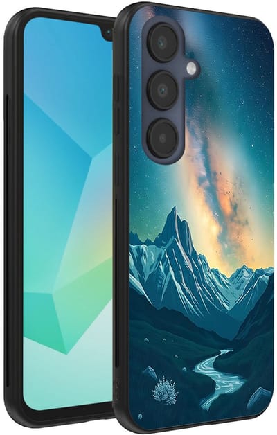Smartphonica Telefoonhoesje Geschikt voor Samsung Galaxy A16 met Sterrenhemel Opdruk - TPU Backcover Case With Space And Milkyway Design geschikt voor Samsung Galaxy A16