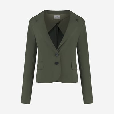 Atina Blazer Technical Jersey | Army green - Army green / XXS