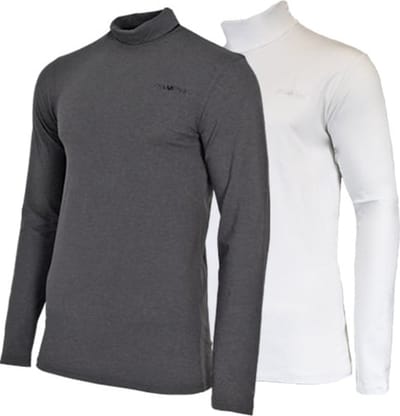 2-Pack Campri - Skipully - Wintersportpully - Heren - Charcoal-marl/White (1398) - maat S