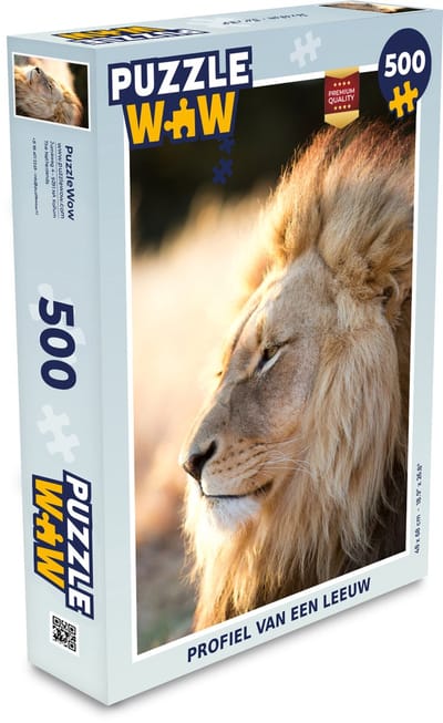 Puzzel Profiel- Leeuw - Dieren - Legpuzzel - Puzzel 500 stukjes
