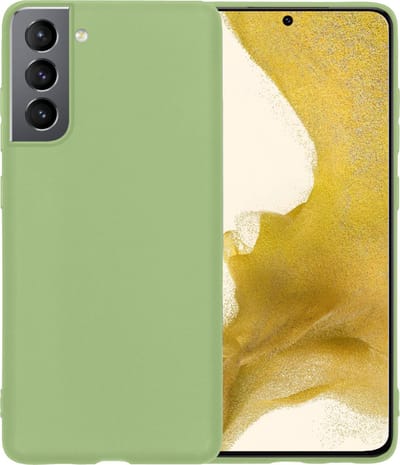 Hoesje - Geschikt voor Samsung Galaxy S22 - Sterk & Shockproof - Hoes Cover - Siliconen Case - Telefoonhoesjes - Groen