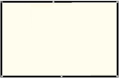 Projectiescherm - Beamerdoek - Thuisbioscoop - 160 graden kijkhoek - 100 inch - Wit