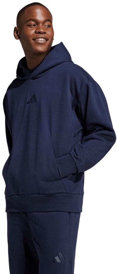 adidas ALL SZN Fleece Fleecetrui Heren Donkerblauw - Maat M