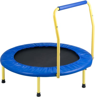 Trampoline voor kinderen, 3FT, 36" binnen/buiten trampoline met schuimrubberen handvat, Recreatietrampoline