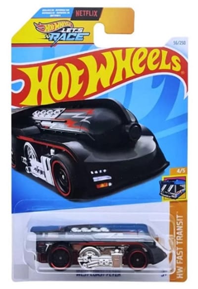 HOT WHEELS WEST COAST FLYER 56/250 (1:64) HW FAST TRANSIT 4/5 LONG CARD 2024