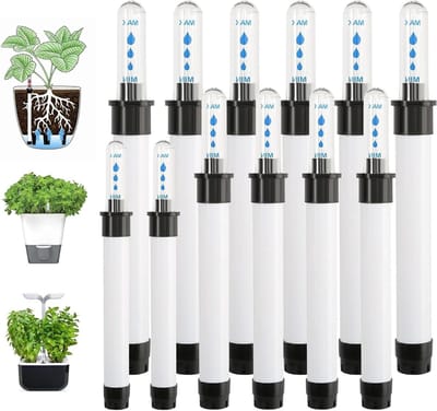 Allecta - Waterpeilmeter voor kamerplanten 12 stuks - Giesindicator - Kunststof - Voor bloembakken en potplanten (17/20/22,8 CM)