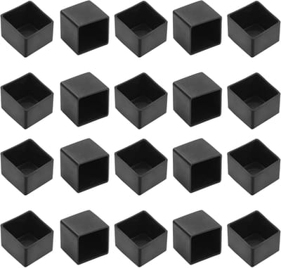 20x Vierkante Stoeppoten Doppen voor Meubels (25x25mm) - Krasvrije Bescherming