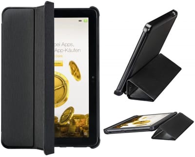 Beschermhoes Fold Zwart voor Amazon Fire HD 8/8Plus