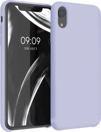 kwmobile telefoonhoesje geschikt voor Apple iPhone XR - Hoesje met siliconen coating - Smartphone case in pastel-lavendel