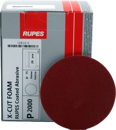 RUPES - X-Cut Foam Abrasive P2000 75mm