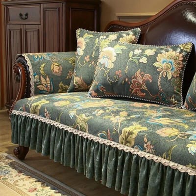 Luxe Jacquard Stoffen Bankhoes Hoogwaardige Chenille Bankhoes Antislip Kussen Europese Combinatie Hoes Meubelhoes 90x210 cm 1pc