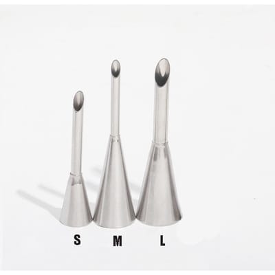 1-3 stuks Roestvrij Staal Icing Spuitmondje Crème Tuit Soesjescrème Injector Gebakspuit Bakken Taart Decoratie Gereedschap white