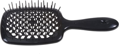 Superbrush kappersborstel voor het ontwarren van het haar Zwart