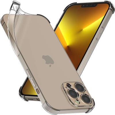 ebestStar - Hoes geschikt voor iPhone 13 Pro Max Apple, Silicone Slim Cover Case, Versterkte Hoeken en Randen hoesje, Transparant