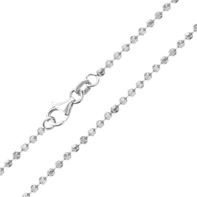 Cavill - 925 Sterling Zilveren Ketting - 45 cm - Gerhodineerd - Elegante Fijne Parel Ketting - Lichtgewicht & Duurzaam - Comfortabele Draagcomfort