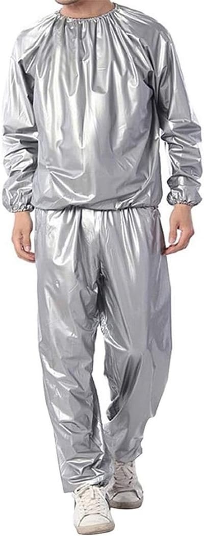 Zware Sauna Suit voor Gewichtsverlies en Fitness, Unisex Trainingsoutfit van PVC voor Intensieve Workouts