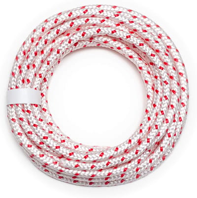 Startkabel - Trekkoord - Kleine motoren - Scheurvast gevlochten - 10 meter - Rood/wit