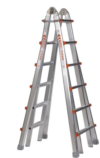 Waku Ladders Multifunctionele Ladder - 4x6 Treeds - Werkhoogte 7.30m