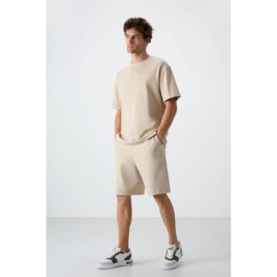 Overmaatse Korte Mouwen T-Shirt En Short Set