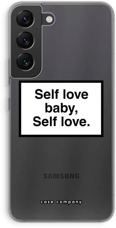 Case Company® - Hoesje geschikt voor Samsung Galaxy S22 hoesje - Self love - Soft Cover Telefoonhoesje - Bescherming aan alle Kanten en Schermrand