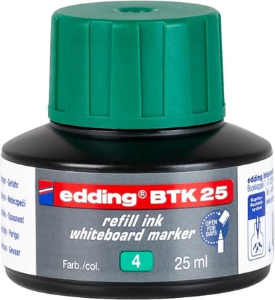 edding BTK 25 (25 ml) navulinkt voor boardmarkers edding 28/29/250/360/361/363 - groen
