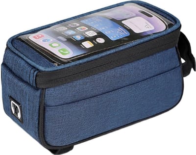 Fietstas Telefoontasje - Frame Tas - Fietsen Organiseren - Direct Touch Scherm - 1 Liter Capaciteit - Blauw