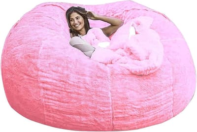 Zitzak Stoelhoes - Opbergzak Knuffels - Ontspannen Zitten - Wasbare Pluche Stof - 180x90cm - Blauw