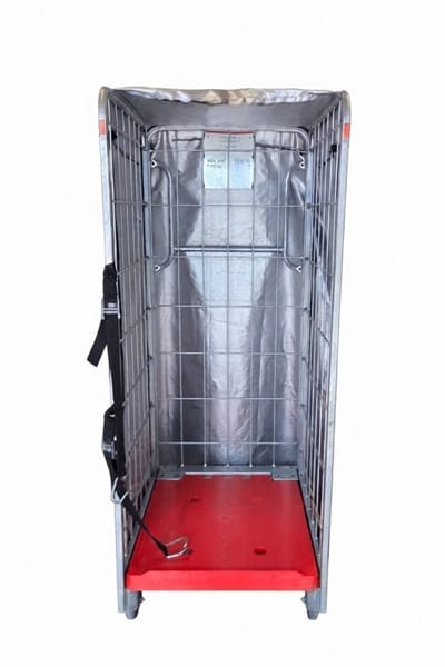 Rolcontainer Beschermhoes Webshop - Rolkar PostNL Waterdichte Hoes Zwart - 68 x 90 x 142 cm - Container Regenhoes Regen Bescherming Kar Afdekhoes Rits