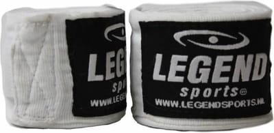 Legend Sports Boksbandages Premium 455 Cm Wit Per 2 Stuks