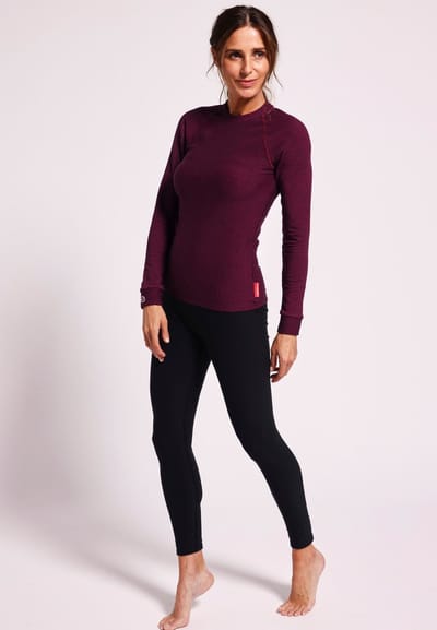 Damart - Dames-T-shirt met ronde hals comfort Thermolactyl 5 - Dames - Zwart - 34-36 (XS)