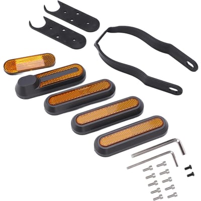 Scooter Wieldop Set Reflecterende Stickers Decoratieve Voor- en Achterwielnaven Deksel voor Xiaomi