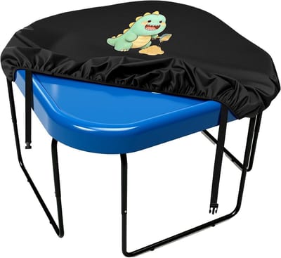 Tuff Tray Cover - Speelbakhoes Tafelhoes - Meubels Beschermen - Waterdicht Winddicht - 75x75x10cm - Zwart