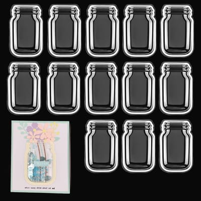20 Stuks Transparante Shaker Covers voor Kaarten Maken - 4.5cm x 7.5cm, Perfect voor Creatieve Projecten en Blister Paper Crafts