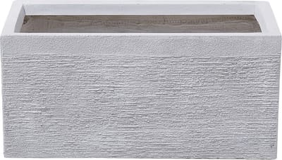MYRA - Plantenbak - Wit - 50 cm - Klei-vezelmengsel