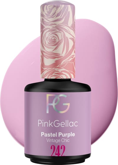 Pink Gellac Gellak - 242 Pastel Purple 15ml - Paarse Gel Nagellak Glanzend - Gellac - Gel Nagels Producten