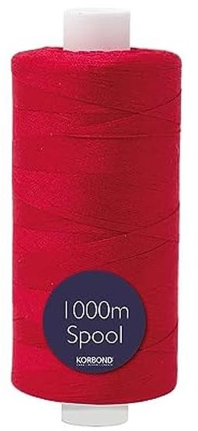 1000m Polyester Naaigaren voor Hand en Machine - Rood