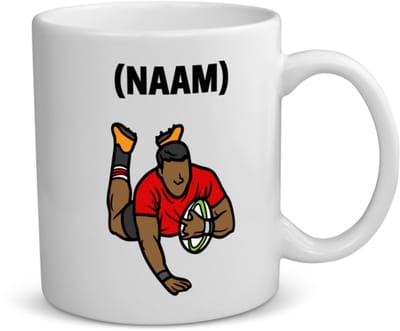 Akyol - rugby met eigen naam koffiemok - theemok - Rugby - rugbyer - sport - 350 ML inhoud