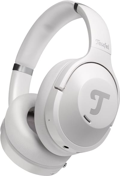 Teufel REAL BLUE NC 3 - Gesloten bluetooth over-ear koptelefoon met Active Noise Cancelling (ANC) - Lange speelduur - parelwit