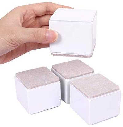 Meubelverhogers 5 cm - Zware laadcapaciteit, Zelfklevend, Koolstofstaal, Perfect voor Bed, Bank & Kast