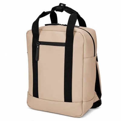 NORLÄNDER Dull PU Rugtas - Taupe - 20L - Laptopvak - 31 x 15 x 45 cm