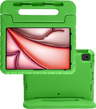 Hoes - Geschikt voor Apple iPad Air (2024/2025/2026) - 13 inch - Kinderhoes Shockproof Bumper - Kidsproof Case - Tablet Hoesje - Kinder Hoes Cover - Groen