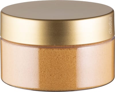 Scrubzout Appel-Kaneel - 300 gram - Pot met luxe gouden deksel - Hydraterende Lichaamsscrub