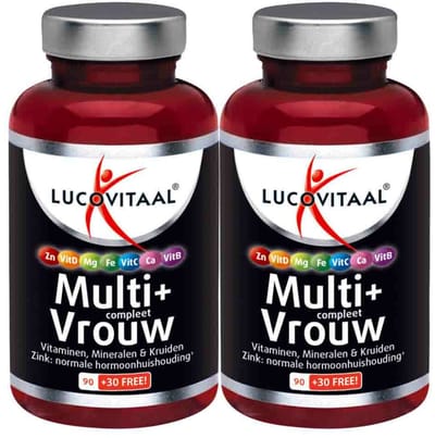Lucovitaal Multi + Compleet Vrouw - 2 x 120 tabletten - Voordeelverpakking