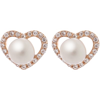 Orphelia 'Alberte' Dames 925 Sterling Zilveren Stud Oorbellen - Roze ZO-7233/RG