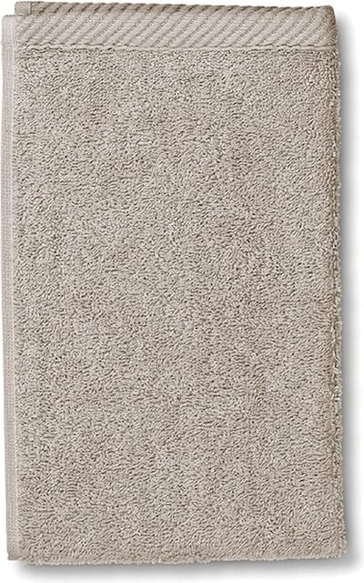 Kela Badkamer - Ladessa Gastendoek Silver Grey 30x50 cm Set van 3 Stuks - Kunststof - Zilver