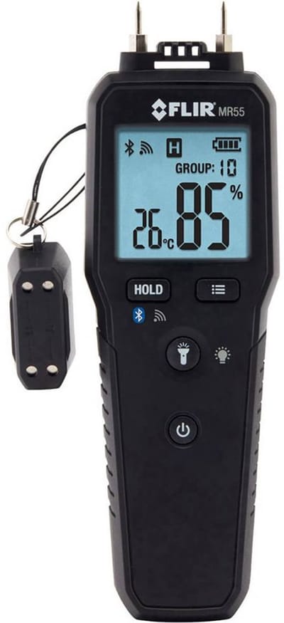 FLIR MR55 Materiaalvochtmeter Meetbereik bouwvochtigheid 1 tot 99 % Meetbereik houtvochtigheid (bereik) 7 tot 99 %