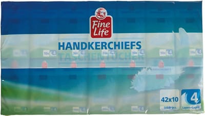 Fine Life -  Zakdoekjes - 42 x 10 stuks
