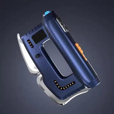 Fascia Gun Gua Sha Schrapende Myofasciale Massagemachine EMS Roodlichttherapie Verwarmde Spier Schraper met Verwarming Rugmassageapparaat blauw