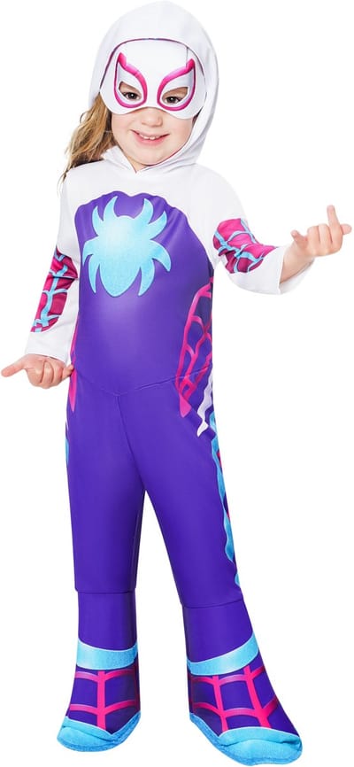 RUBIES FRANCE - Klassiek Ghost Spider kostuum voor kinderen Spidey en zijn geweldige vrienden - 86/98 (2-3 jaar)